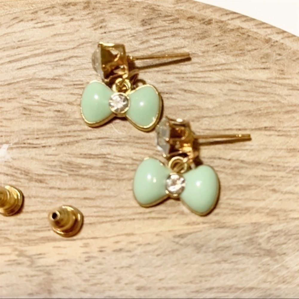 Genuine stud earrings